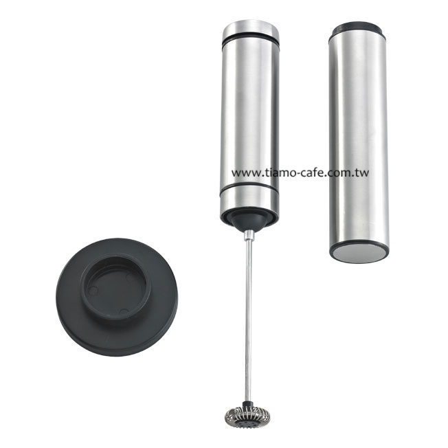 Tiamo 電動(dòng)奶泡器 附架 質(zhì)感不銹鋼銀 HK0441